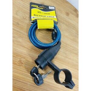 Bike Lock 90 cm Long With 2 Keys Bicycle Locking Cable Secure Cycle Safety
